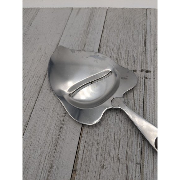 Vintage Stainless Steel Cheese Plane Slicer -Meat Knife - Planer Wood Handle #3 - Picture 2 of 7